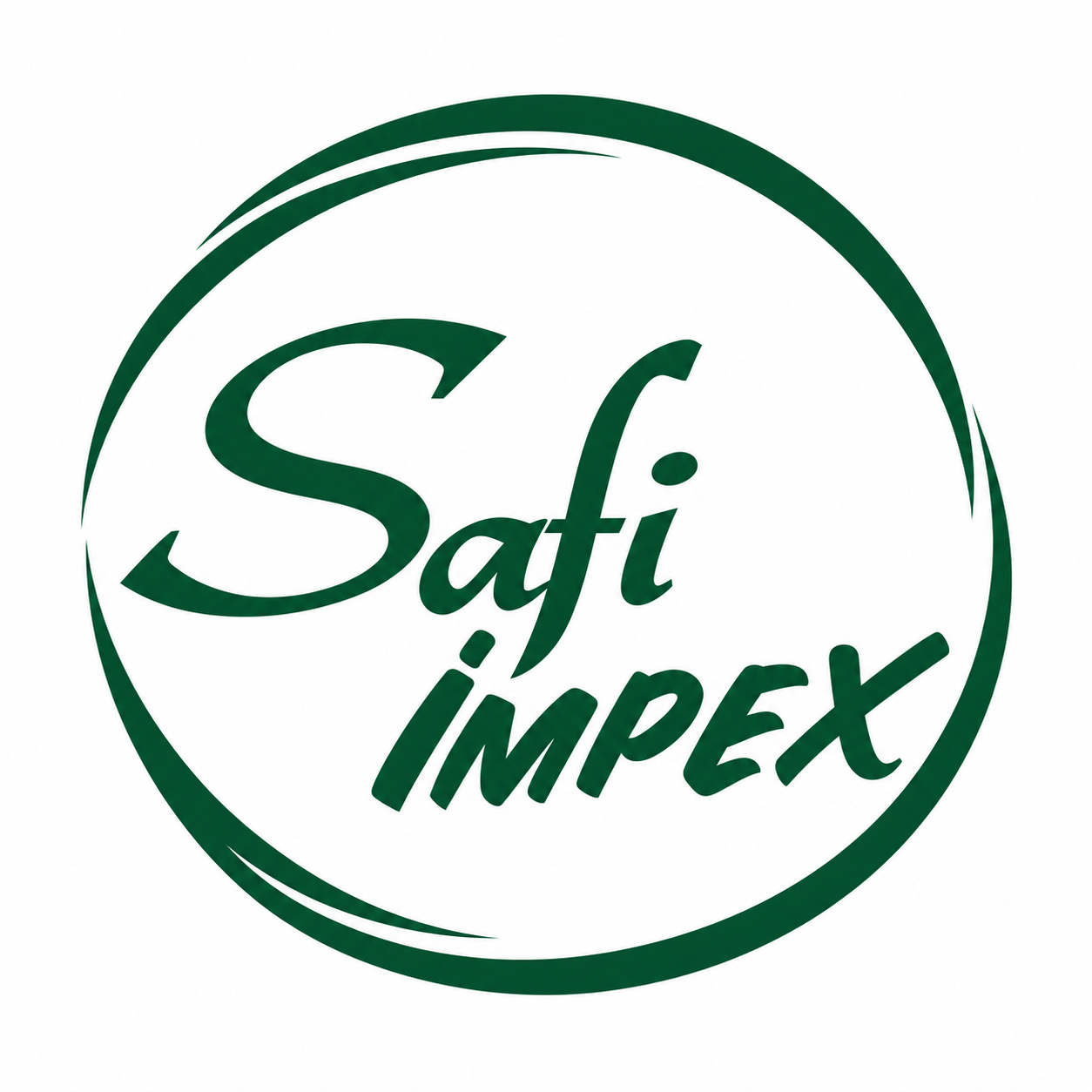 safi impex green swoosh logo